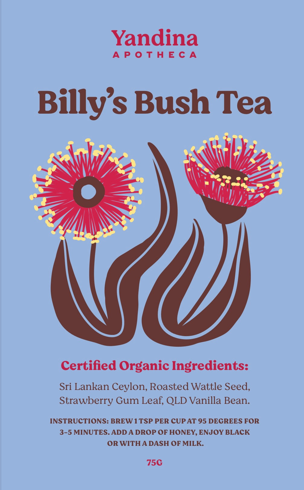 Billy’s Bush Native Black Tea 90g 15% OFF for 3 Days x